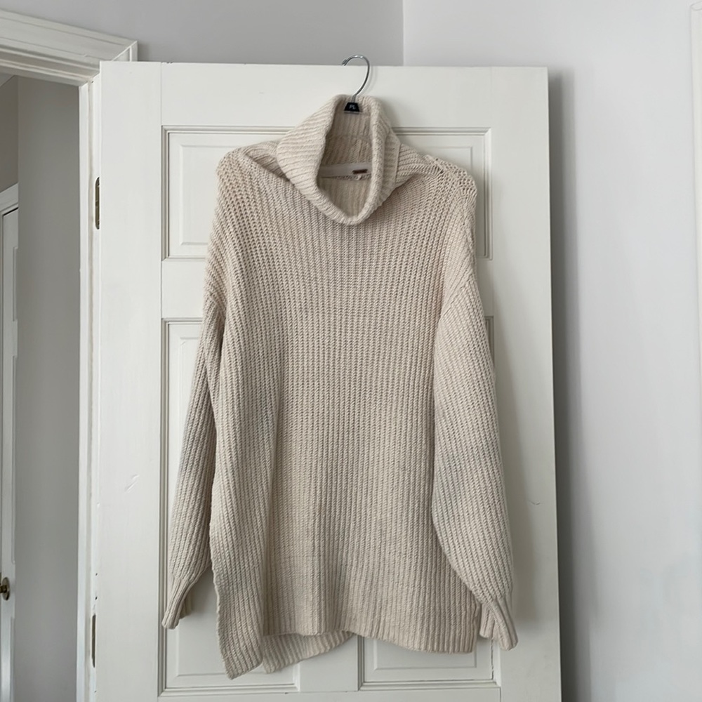 Free People Ottoman Slouchy Tunic - Cream - size S